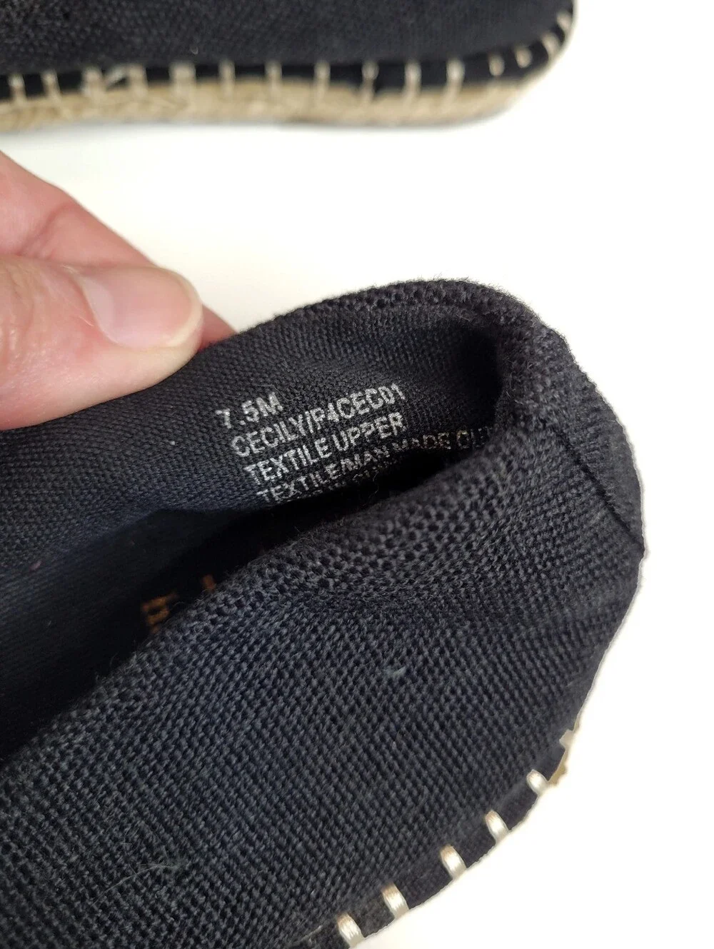 Haute Hippie Cecily Espadrille Mary Jane 7.5 Black NEW